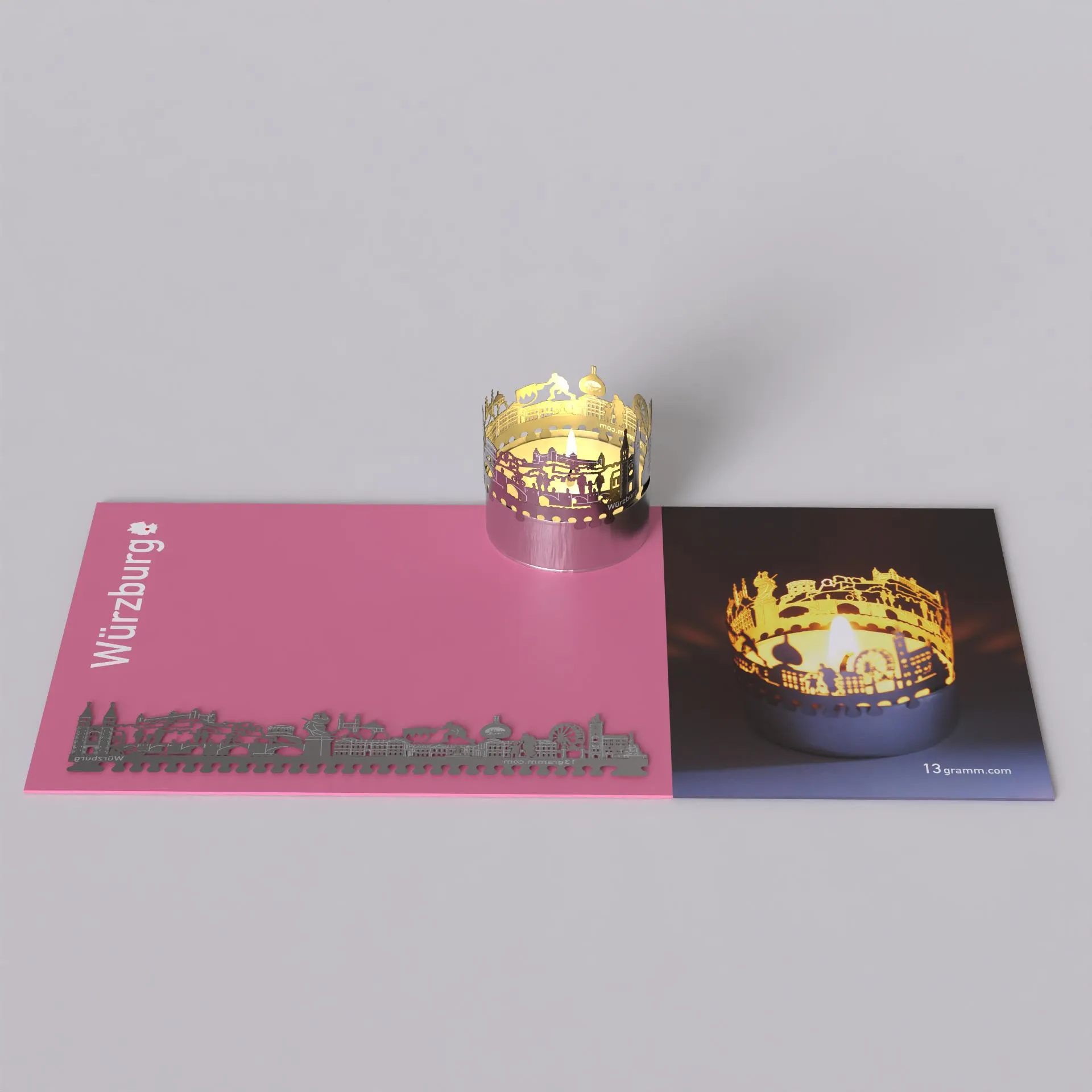 Würzburg – Schattenspiel mit Postkarte